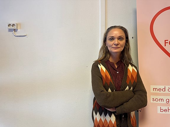 Bild på Liv Palm, porträttbild inomhus. 