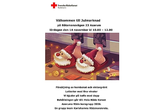 Välkommen till Asarums Julmarknad 2026!