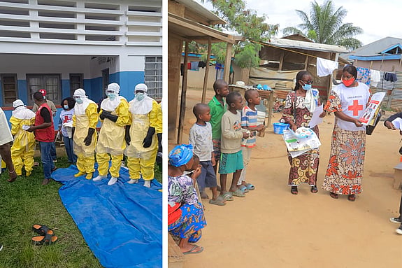 I Kongo-Kinshasa når våra lokala volontärer ut brett för att ta hand om smittade och informera om hur ebola kan undvikas.