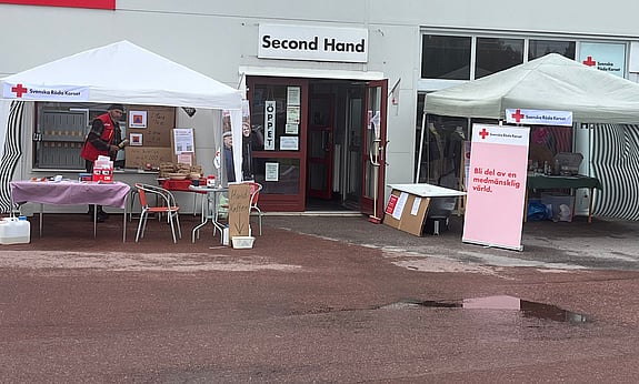 Mora Rödakorskrets fanns på flera ställen i Mora under denna vecka. Mycket uppskattat!