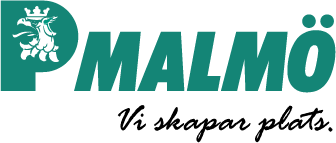 parkering malmos logga där det står Pmalmö vi skapar plats