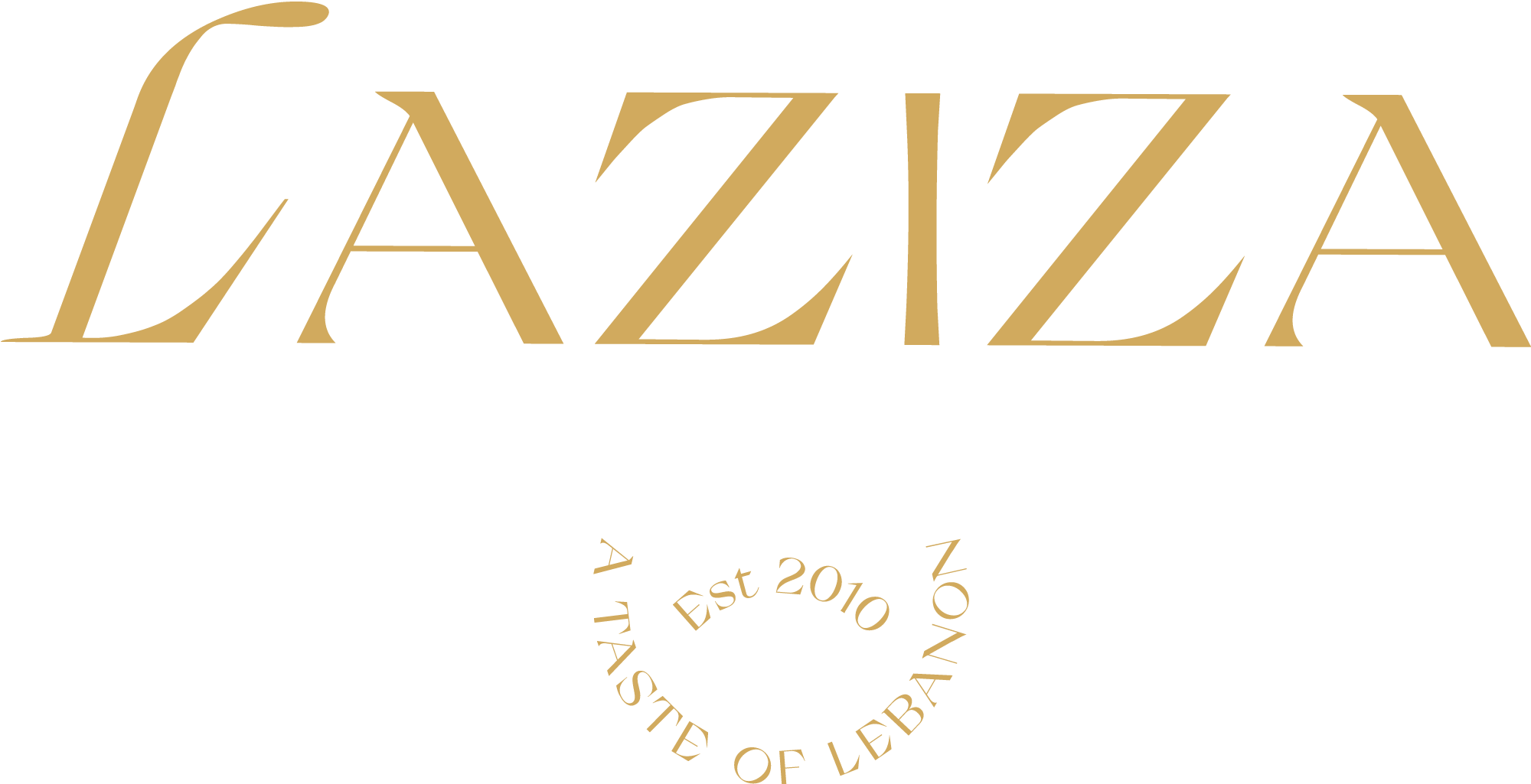 logga med texten laziza a taste of lebanon