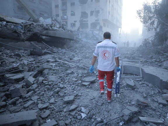 Nyfödd i Gaza.