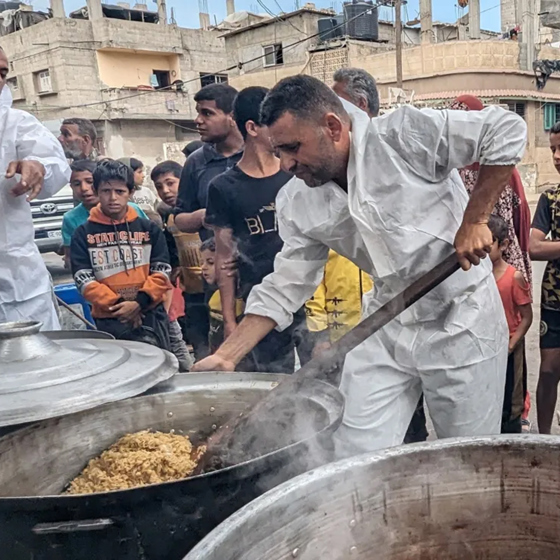 Soppkök i Gaza.