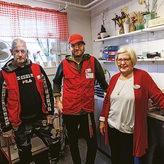 Volontärer på Röda Korset i Hedemora.