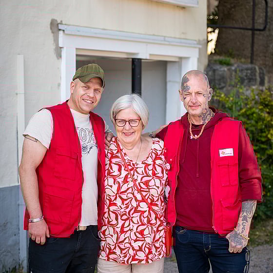 Volontärer på Röda Korset i Hedemora.